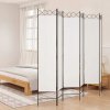 VidaXL paraván 240 x 200 cm biely 350158 VidaXL paraván 240 x 200 cm biely 350158