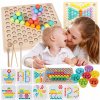 Drevená mozaiková skladačka click4TOYS Držiak na korálky Drevená mozaiková skladačka click4TOYS Držiak na korálky