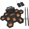Elektronické skladacie rolovacie prenosné bicie USB-C MP3 pedále paličky Elektronické skladacie rolovacie prenosné bicie USB-C MP3 pedále paličky