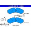 Sada brzdových platničiek kotúčovej brzdy ATE 13.0460-4861.2 13.0460-4861.2 Sada brzdových platničiek kotúčovej brzdy ATE 13.0460-4861.2 13.0460-4861.2