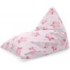 Sablio Sedací vak Ružové hviezdičky: 150x80 cm Sablio Sedací vak Ružové hviezdičky: 150x80 cm