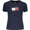 Dámske tričko s krátkym rukávom značky TOMMY HILFIGER, modré S Blu Dámske tričko s krátkym rukávom značky TOMMY HILFIGER, modré S Blu