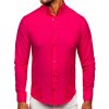 Ružová pánska elegantná košeľa s dlhými rukávmi Bolf 5821-1 Ružová pánska elegantná košeľa s dlhými rukávmi Bolf 5821-1