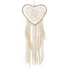 J-Line by Jolipa Prírodný lapač snov v tvare srdca s pierkami Feathers - 23*21*70cm - J-Line by Jolipa J-Line by Jolipa Prírodný lapač snov v tvare srdca s pierkami Feathers - 23*21*70cm - J-Line by Jolipa