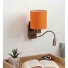 Brilagi - LED flexibilné nástenné svietidlo NUBILA 1xE27/25W/230V + LED/3W mosadz/oranžová BG1557+BG2453 + záruka 3 roky zadarmo Brilagi - LED flexibilné nástenné svietidlo NUBILA 1xE27/25W/230V + LED/3W mosadz/oranžová BG1557+BG2453 + záruka 3 roky zadarmo