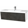Dreja Umývadlová skrinka INVENCE SZZ 100 (umývadlo Harmonia) - L01 Biela vysoký lesk / D16 Tmavý betón Dreja Umývadlová skrinka INVENCE SZZ 100 (umývadlo Harmonia) - L01 Biela vysoký lesk / D16 Tmavý betón