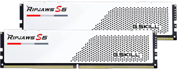 G.Skill 32GB kit DDR5 5600 CL28 Ripjaws S5 white F5-5600J2834F16GX2-RS5W