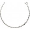 INFINITYSILVER Strieborný náramok žiletka so žliabkom ELRDE06021