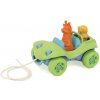 Zelené hračky ťahanie auta zelená Zelené hračky ťahanie auta zelená