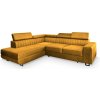 Wilsondo Rohová rozkladacia sedačka s úložným priestorom Nola - horčicová Strana: Ľavá Wilsondo Rohová rozkladacia sedačka s úložným priestorom Nola - horčicová Strana: Ľavá