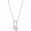 Hot Diamonds Strieborný náhrdelník s diamantom a topazom DN232