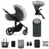 KINDERKRAFT Kočík kombinovaný 2v1 Prime 2 Grey + Fusak Jibot Charcoal Grey KINDERKRAFT Kočík kombinovaný 2v1 Prime 2 Grey + Fusak Jibot Charcoal Grey