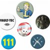 Odznaky set Fallout 4 - Mix 12 Odznaky set Fallout 4 - Mix 12