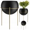 HowHomely KOVOVÝ kvetináč SO STOJANOM LOFT 25 x 18 CM ČIERNA/ZLATÁ HowHomely KOVOVÝ kvetináč SO STOJANOM LOFT 25 x 18 CM ČIERNA/ZLATÁ