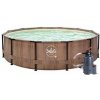 Bazén Swing Metal Frame 3,66 x 0,91m - motív Teak, piesková filtrácia 4m3/hod Bazén Swing Metal Frame 3,66 x 0,91m - motív Teak, piesková filtrácia 4m3/hod