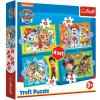 Trefl Puzzle Labková patrola 4v1 Trefl Puzzle Labková patrola 4v1