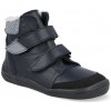 Barefoot detské zimné topánky Beda - Just Black s okopom čierne Barefoot detské zimné topánky Beda - Just Black s okopom čierne