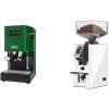 Gaggia Classic E24, green + Eureka Mignon Specialita Compatto, CR white Gaggia Classic E24, green + Eureka Mignon Specialita Compatto, CR white