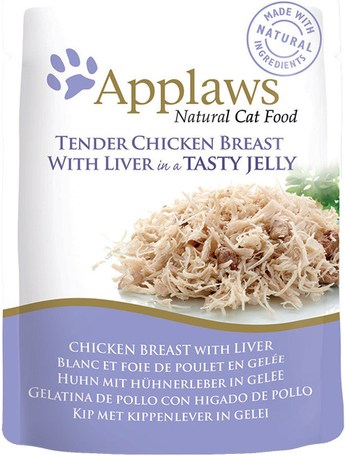 Applaws cat pouch chicken with liver in jelly 70 g