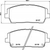 Sada brzdových platničiek, vždy 4 kusy v sade BREMBO P 30 116 (P30116)
