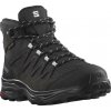Salomon X Ward Leather Mid GTX W Ebony 471819 dámské vyšší nepromokavé trekové boty - 37 a 1/3 EUR Salomon X Ward Leather Mid GTX W Ebony 471819 dámské vyšší nepromokavé trekové boty - 37 a 1/3 EUR