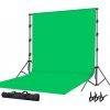 SET Fotografického pozadí zelené, konstrukce, svorky, úchyty SET Fotografického pozadí zelené, konstrukce, svorky, úchyty