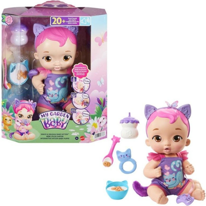 Mattel My Garden Baby Koťátko se zvuky