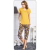 Dámske trojštvrťové pyžamo Wonderful Life XL Žltá Dámske trojštvrťové pyžamo Wonderful Life XL Žltá
