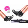 FLOORBEE 10x Tiger Teams Energy 32 + Toolbag + Balls čierna / oranžová, 82cm (=92cm), 5x ľavá + 5x pravá, (6 - 8 rokov) FLOORBEE 10x Tiger Teams Energy 32 + Toolbag + Balls čierna / oranžová, 82cm (=92cm), 5x ľavá + 5x pravá, (6 - 8 rokov)