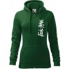 Judo nápis japan - Mikina dámska trendy zipper s kapucňou - L ( Fľaškovozelená ) Judo nápis japan - Mikina dámska trendy zipper s kapucňou - L ( Fľaškovozelená )