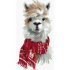 Maľovanie podľa čísel Lama s červeným šálom, 80x100 cm, bez rámu a bez vypnutia plátna (6048772) Maľovanie podľa čísel Lama s červeným šálom, 80x100 cm, bez rámu a bez vypnutia plátna (6048772)