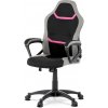 Autronic KA-L611 PINK Kancelárska a herná stolička, poťah - ružová, sivá a čierna látka, hojdací mechanizmus Autronic KA-L611 PINK Kancelárska a herná stolička, poťah - ružová, sivá a čierna látka, hojdací mechanizmus