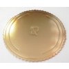 Podnos tortový okrúhly pr. 24 cm Zlatý Podnos tortový okrúhly pr. 24 cm Zlatý