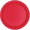 Unique Tanieriky papierové červené 17 cm, 8 ks Unique Tanieriky papierové červené 17 cm, 8 ks