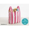 OBALOVO Taška 10 kg pruhovaná 30 cm x 14 cm x 50 cm / 100 ks - na prenos mäsa, pečiva a jedál a odnos menuboxov OBALOVO Taška 10 kg pruhovaná 30 cm x 14 cm x 50 cm / 100 ks - na prenos mäsa, pečiva a jedál a odnos menuboxov