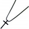Retiazkový Glosery náhrdelník s krížikom - zapínanie Dĺžka: 50cm, Prívesok: čierny / 30mm, Retiazka / hrúbka: strieborná / 2mm Retiazkový Glosery náhrdelník s krížikom - zapínanie Dĺžka: 50cm, Prívesok: čierny / 30mm, Retiazka / hrúbka: strieborná / 2mm
