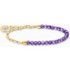 THOMAS SABO náramok na charm Amethyst beads gold A2130-427-13 THOMAS SABO náramok na charm Amethyst beads gold A2130-427-13