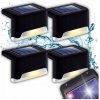 SOLÁRNA LAMPA 4KS SOLÁRNE LED ZÁHRADNÉ LAMPY NA SCHODY, TERASU, PLOT, SENZOR SOLÁRNA LAMPA 4KS SOLÁRNE LED ZÁHRADNÉ LAMPY NA SCHODY, TERASU, PLOT, SENZOR