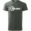 Top Dad - Klasické pánske tričko vyššej gramáže - 3XL ( Tm. bridlica (šedozelená) ) Top Dad - Klasické pánske tričko vyššej gramáže - 3XL ( Tm. bridlica (šedozelená) )
