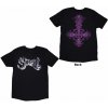 Tričko Ghost - Metal Logo & Purple Grucifix, Unisex,Čierna,XL Tričko Ghost - Metal Logo & Purple Grucifix, Unisex,Čierna,XL