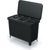 Odpadkový koš Prosperplast SYSTEMA 3x10l černý Odpadkový koš Prosperplast SYSTEMA 3x10l černý