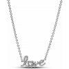 PANDORA náhrdelník Trblietavé ručne písané slovo Love 393076c01-45 PANDORA náhrdelník Trblietavé ručne písané slovo Love 393076c01-45