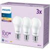 3x LED žiarovka E27 A65 13W = 100W 1521lm 2700K Warm 150° EC Multipack Philips 3x LED žiarovka E27 A65 13W = 100W 1521lm 2700K Warm 150° EC Multipack Philips