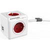 Síťový kabel 230V predlžovací, CEE7 (vidlica) - POWERCUBE, 1.5m, EXTENDED USB, červený, POWERCUBE, 4 zásuvky, 2xUSB port, detská p Síťový kabel 230V predlžovací, CEE7 (vidlica) - POWERCUBE, 1.5m, EXTENDED USB, červený, POWERCUBE, 4 zásuvky, 2xUSB port, detská p