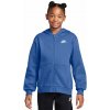 Dievčenské mikiny Nike Kids Club Fleece Full-Zip - comet blue/white - Modrý (S) Dievčenské mikiny Nike Kids Club Fleece Full-Zip - comet blue/white - Modrý (S)