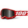 ACCURI 2 100% - USA , Sand brýle červené - kouřové plexi ACCURI 2 100% - USA , Sand brýle červené - kouřové plexi