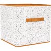Home Deco Kids Látkový úložný box čierny s hviezdičkami 30 x 30 x 30 cm
