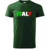Italy Nápis - Tričko extra veľké (5-8XL) - 5XL ( Fľaškovozelená ) Italy Nápis - Tričko extra veľké (5-8XL) - 5XL ( Fľaškovozelená )