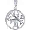 Silvego Prívesok Strom života z bieleho zlata ručne brúsený SILVEGOB11383GW Silvego Prívesok Strom života z bieleho zlata ručne brúsený SILVEGOB11383GW