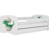 Kocot kids Detská posteľ Babydreams dinosaurus biela, variant 80x160, bez šuplíků, s matrací Kocot kids Detská posteľ Babydreams dinosaurus biela, variant 80x160, bez šuplíků, s matrací